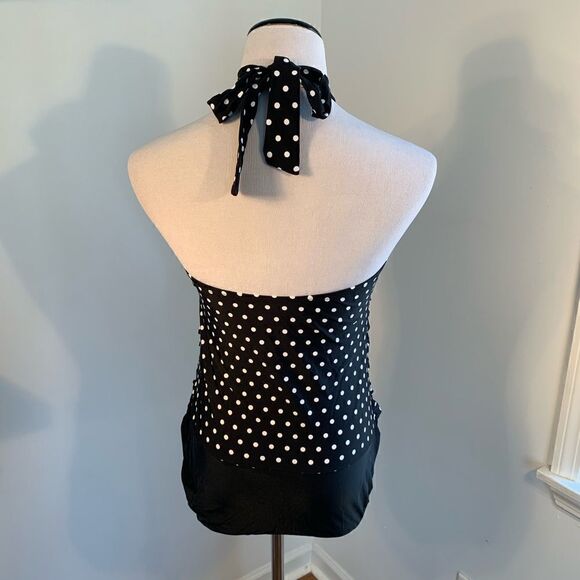 NWOT 2 Bamboo Polka Dot One Piece Bathing Suit XXL - Picture 4 of 7